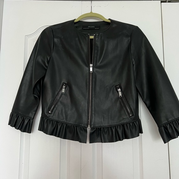 ZARA Leather Jacket - Picture 1 of 2
